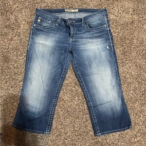 Big Star Blue Capri Jeans Distressed from the Buckle